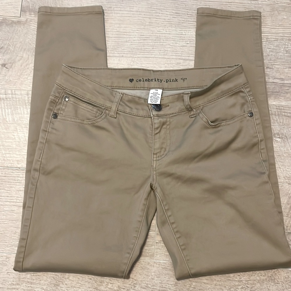 Junior size7 tan 5 pocket jeans